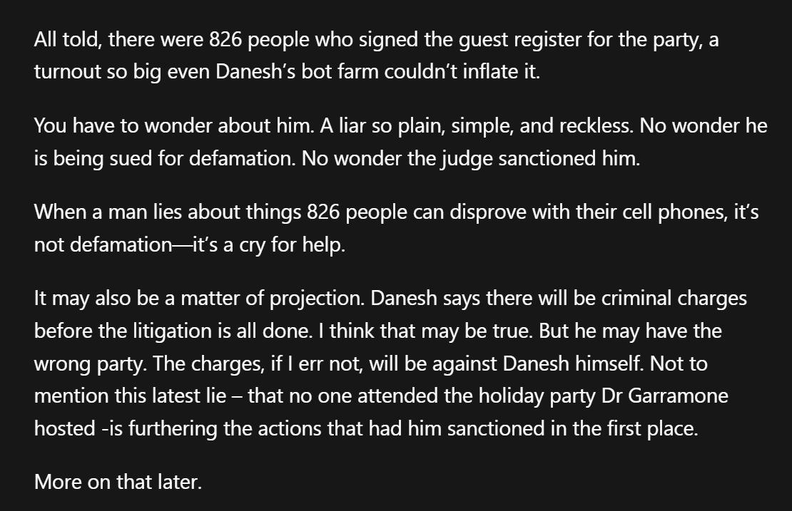 ghostsaw1027's tweet photo. Frank Parlato posted his Article about Thatdaneshguy Lying saying that "no one showed up" at Jen and Ralph Holiday Party but based on these Footage and Photos people did and it looks Fun to go there to Dance and play Games https://t.co/RV1cQBkkiC https://t.co/pVayW6n6W2