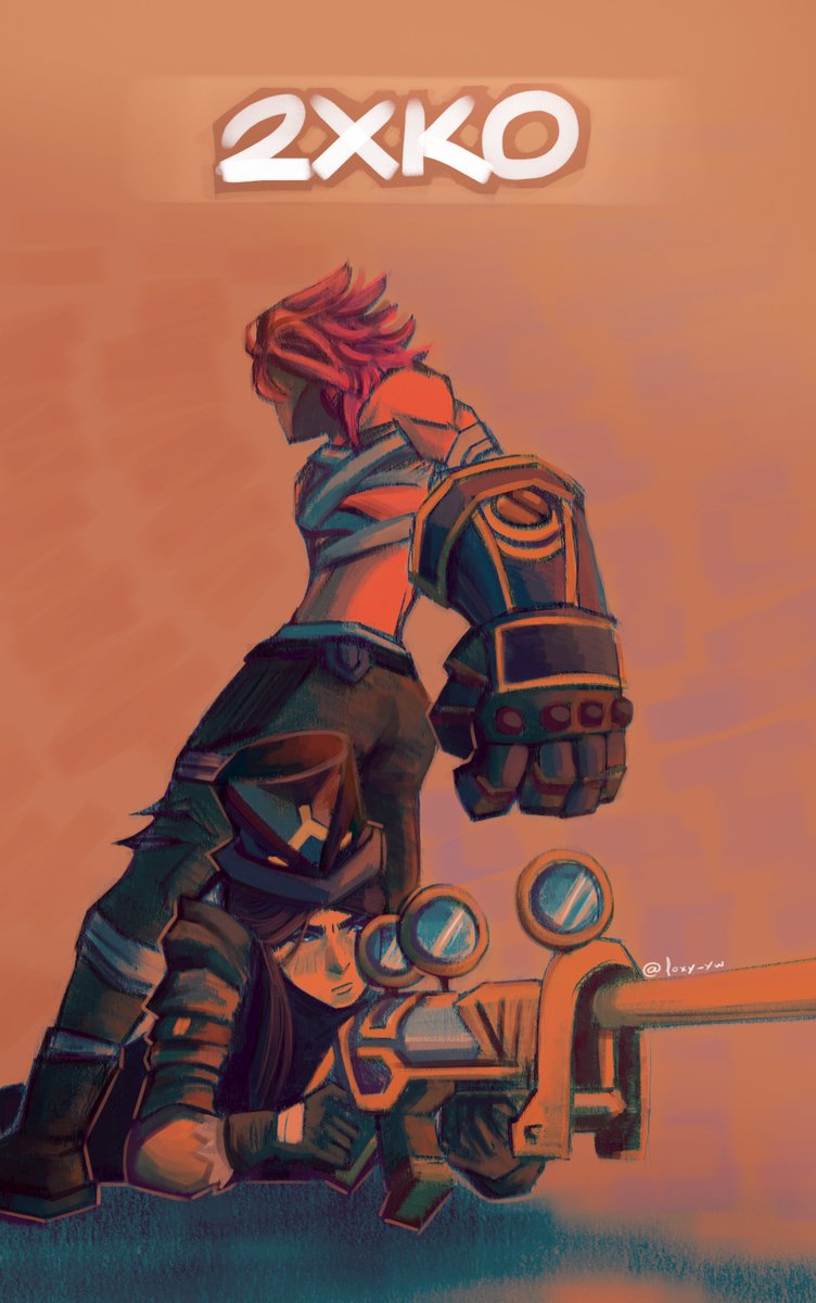 foxy_yw's tweet image. #caitvi #caitlynkiramman #vi #arcane #2XKO