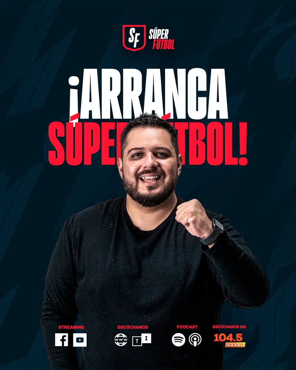 ¡ARRANCA SÚPER FÚTBOL! ⚽️

🎙️ <a href="/rmoreiraTV/">Ricardo Moreira</a>, y <a href="/Romguz/">Rómulo Guzmán</a>

🔴 Estamos EN VIVO:

YouTube: acortar.link/zsIljL
Facebook: acortar.link/GQpzQC
Canal de WhatsApp: cutt.ly/2rr6l1rQ
TuneIn: tun.in/sfGQb
Sitio web: cutt.ly/eehJPzki

#LoVivimosComoVos