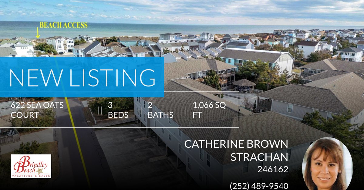 obxcatabc's tweet photo. 📍 New Listing 📍 Take a look at this fantastic new property that just hit the market located at 622 Sea Oats Ct Unit B-2 in Corolla. Reach out here or at (252) 489-9540 for more information

Catherine Brown Strachan 
Associate bro... https://t.co/qsgbw4z6of https://t.co/ID63xXi4dk