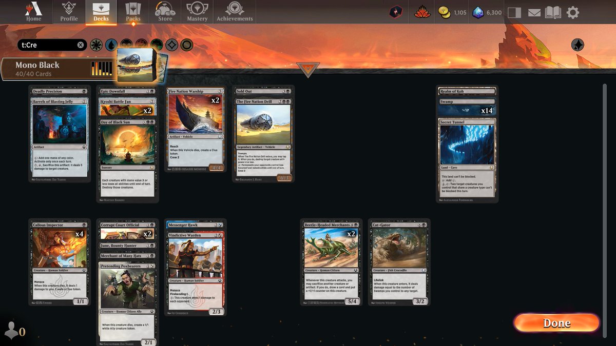 ThePastaPirate's tweet image. ☠️🏆Mono Black🏆☠️

1) 1x Day/Drill/Realm/Tunnel: high-value bomb rares

2) 2x Warship: attacks/blocks on most boards

3) 16 lands kept the action coming with my low curve

4) 4x Inspector: chip damage chump-blocker

Draft: 17lands.com/draft/303b76e3…

Games: 17lands.com/details/303b76…