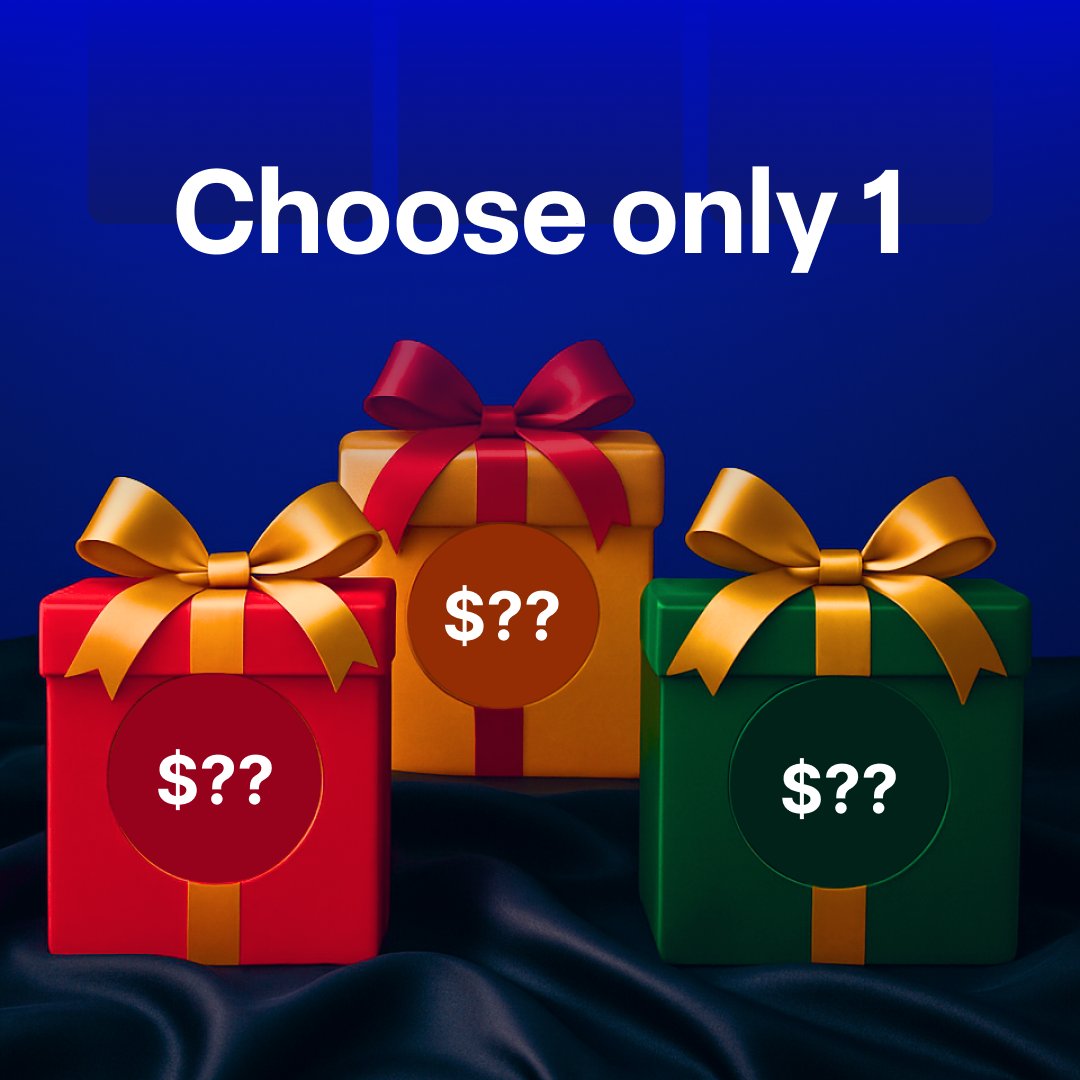 ShockCasino's tweet image. Holiday luck check 🎄

Which box is hiding the fattest stack? Choose wisely and 2 of you will get $100 each.

It's simple to join:
💥 follow @ShockCasino 
💥 reply with your pick: red, gold, or green
💥 pray to Santa god

Winners in 24 hours. LFG 🎅