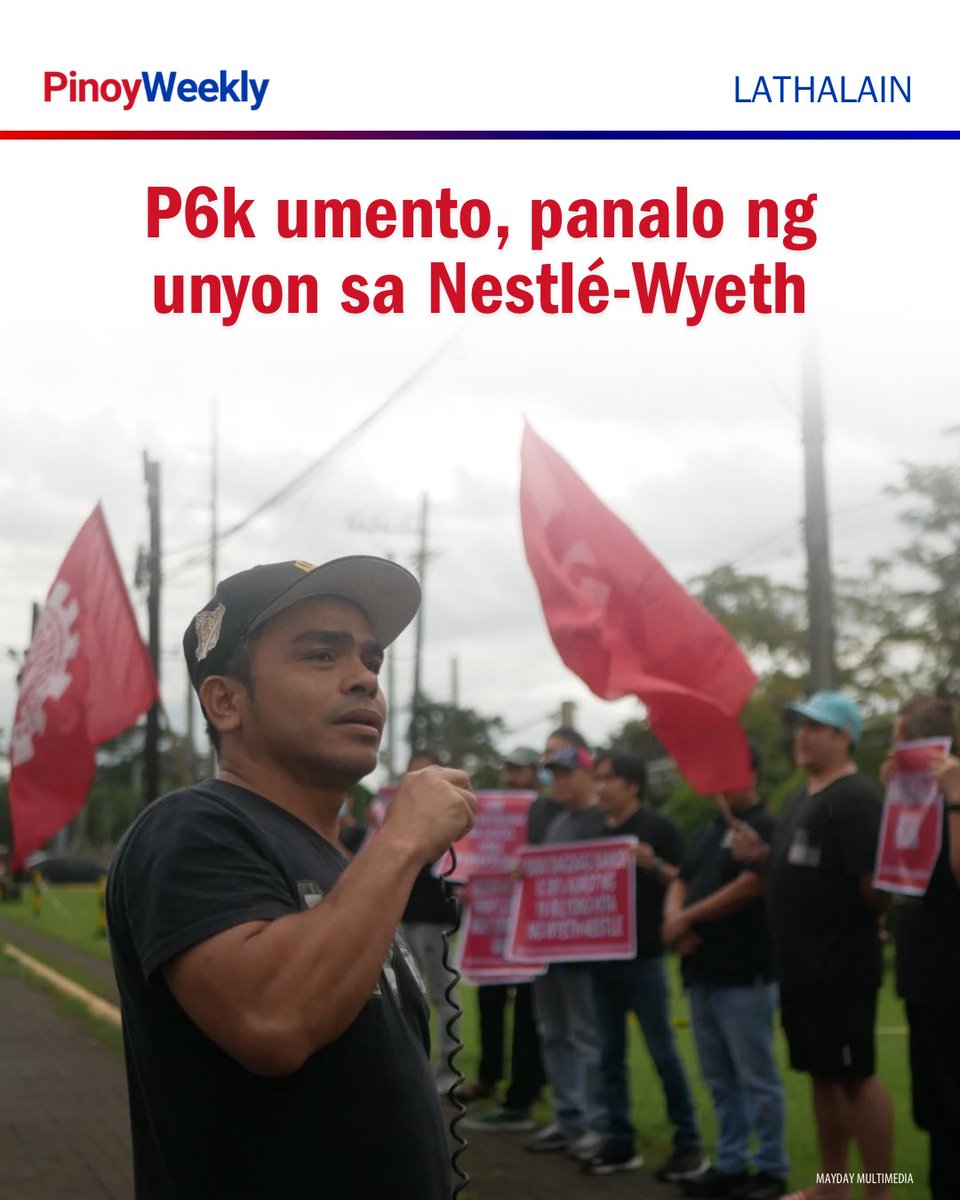 Ayon sa unyon sa Wyeth Nutrition Philippines, makatarungan ang panawagan nilang dagdag-sahod lalo’t tumaas pa ang produksiyon ng kompanya habang “parang robot” namang ituring ang mga manggagawa.

BASAHIN: tinyurl.com/524abz85