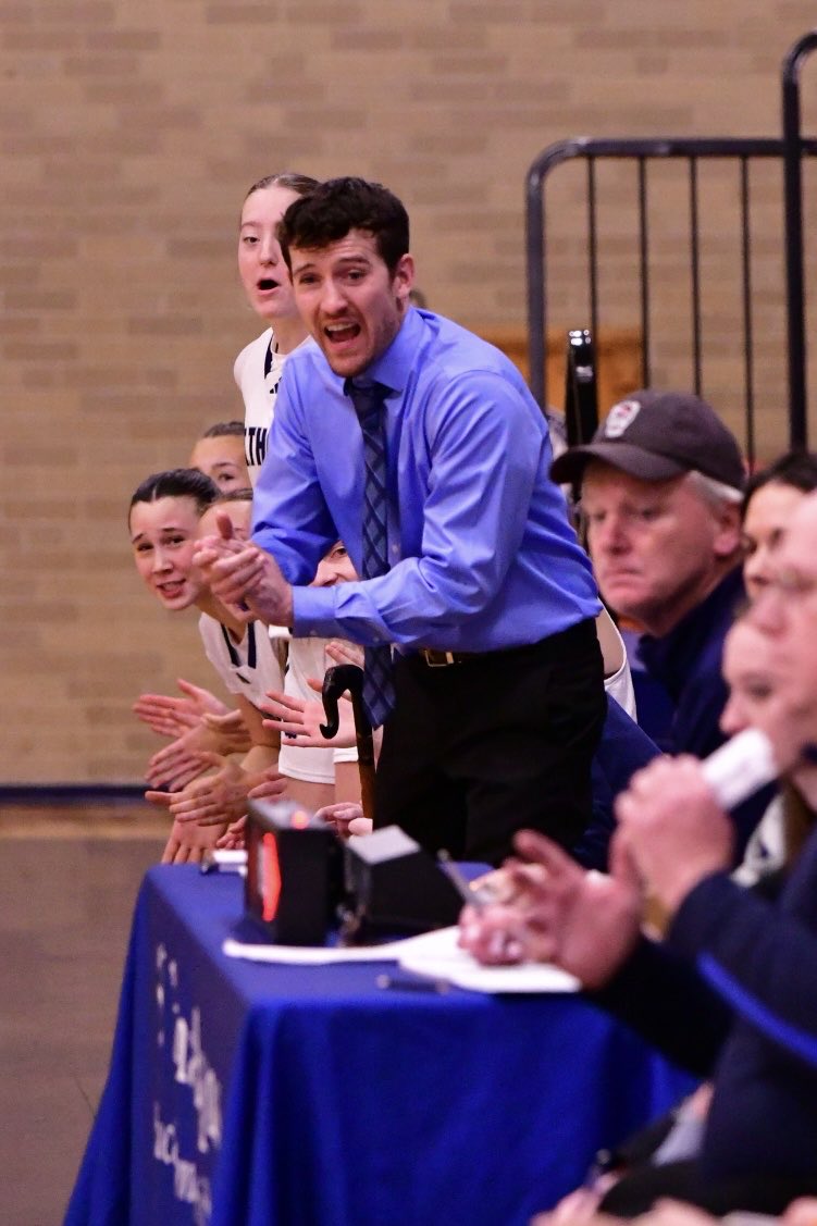 STA_Athletics's tweet photo. Congratulations Coach Snow on your first win as the Head Coach of the STA Girls Basketball Team! #saintspride #stalux #luxintenebris @stalux @nhsportspage @JayPinceSMG @NHULSports @WMUR9_Sports @nhhssports https://t.co/SGR3tA3Gvo