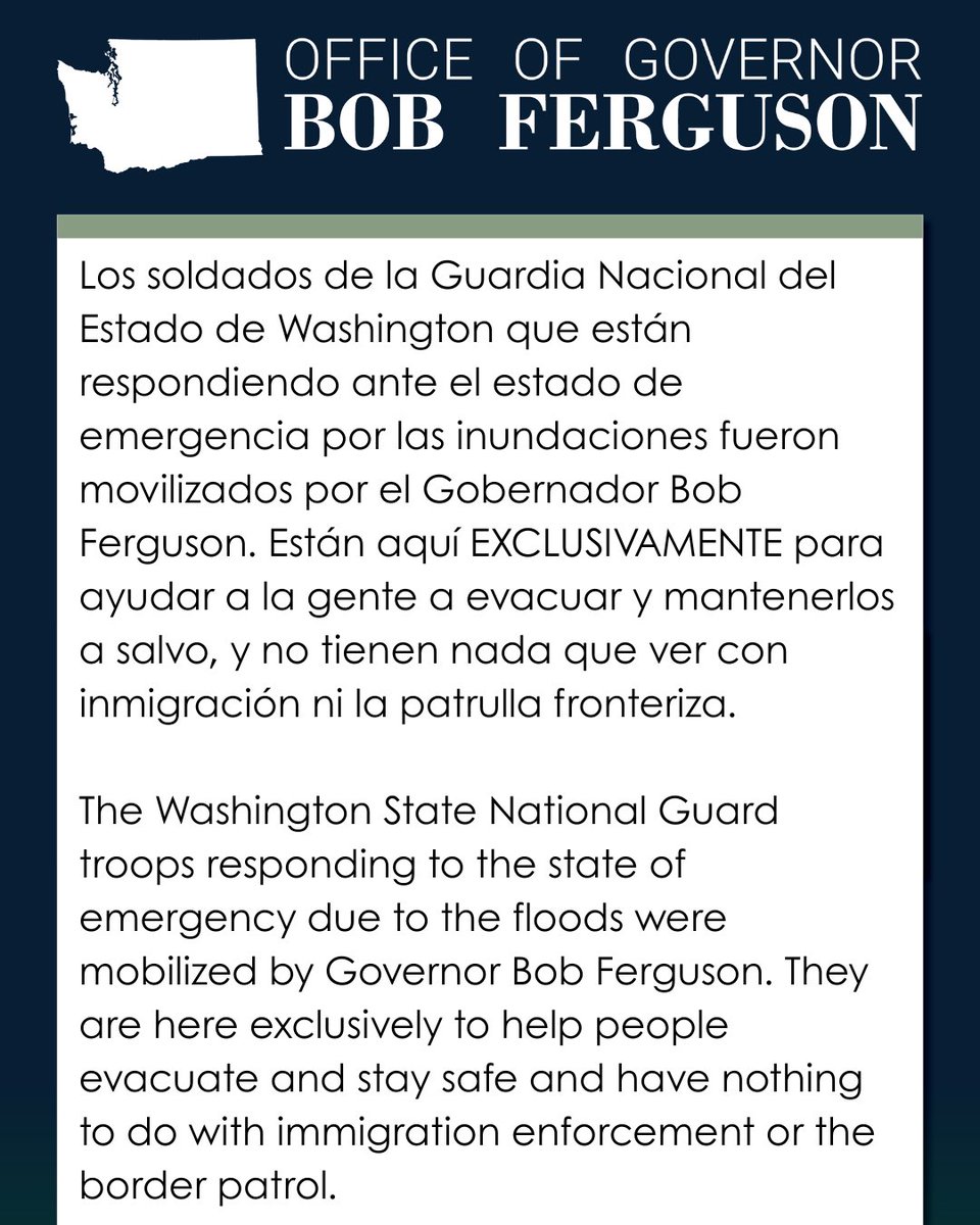 Governor Bob Ferguson tweet media