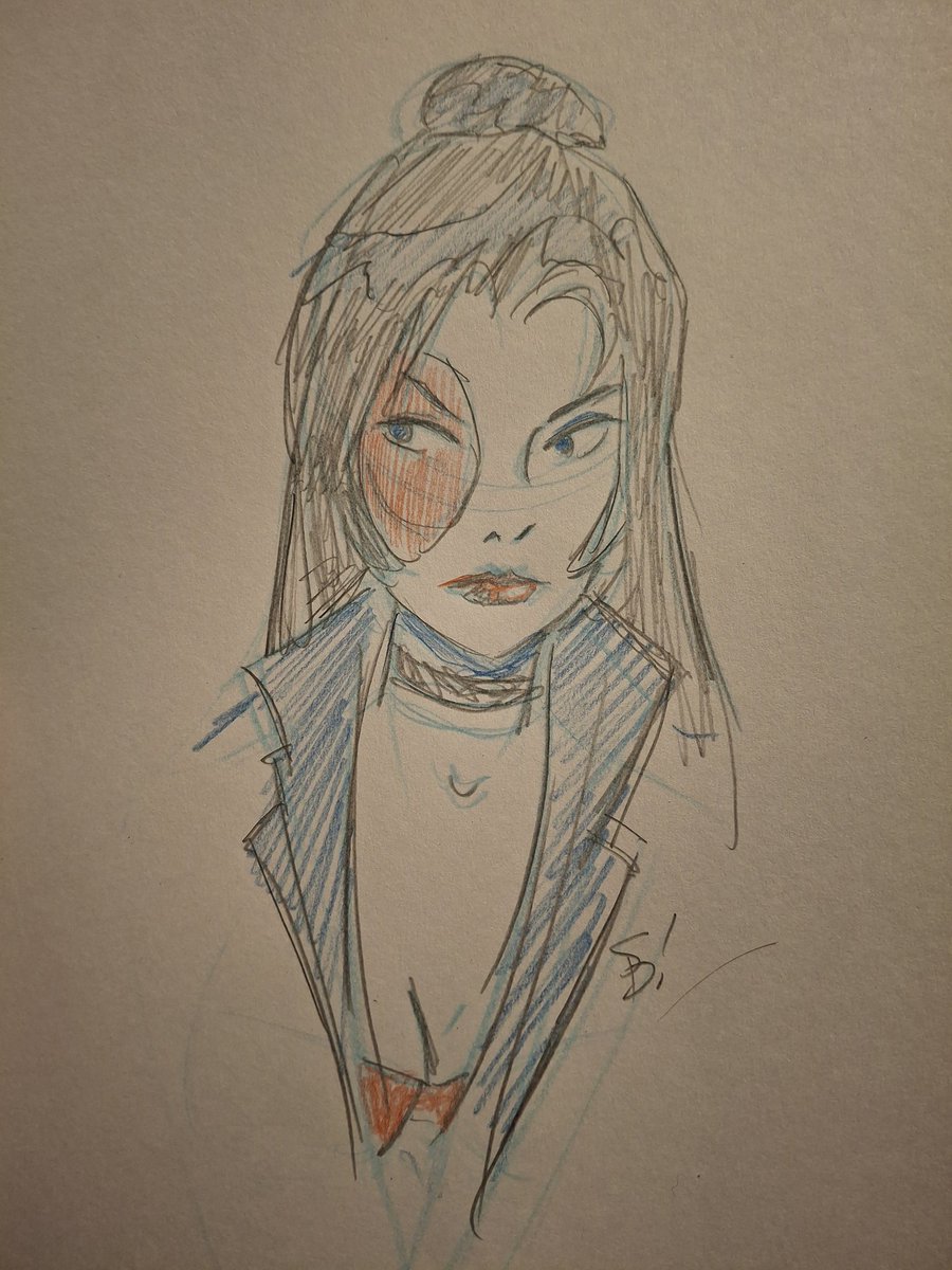 Our pal <a href="/BillyTucci/">Teen Sensation Billy Tucci®</a> is having a draw stream. I sat and drew a quick Ran sketch in between my doodling. Here is that result... before it ends up in the bin or something. Might take another shot with some more thought later on.