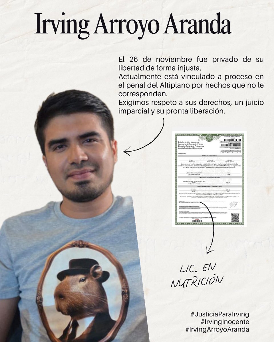 casoirving's tweet photo. #JusticiaParaIrving #IrvingArroyoAranda
#IrvingInocente https://t.co/AQiYuoswIP