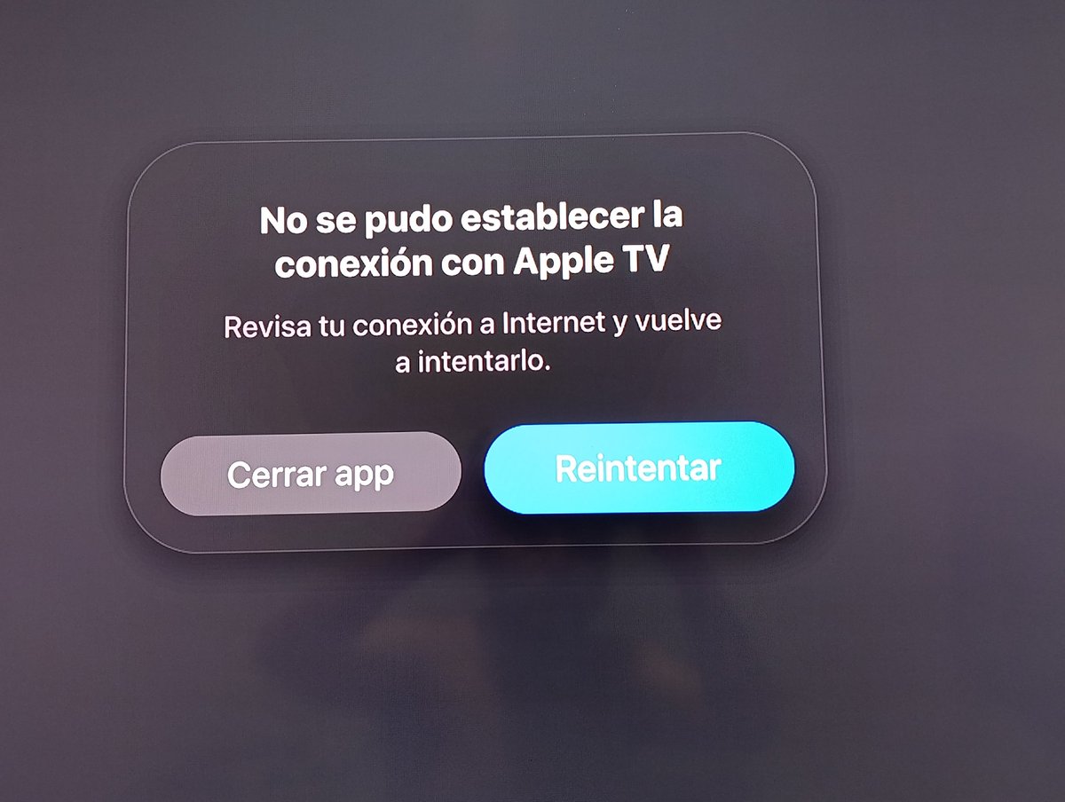 A_Alvarez_R's tweet photo. #AppleTV con falla en todo mis tv da el problema la única plataforma con falla https://t.co/hkJFDs78qh