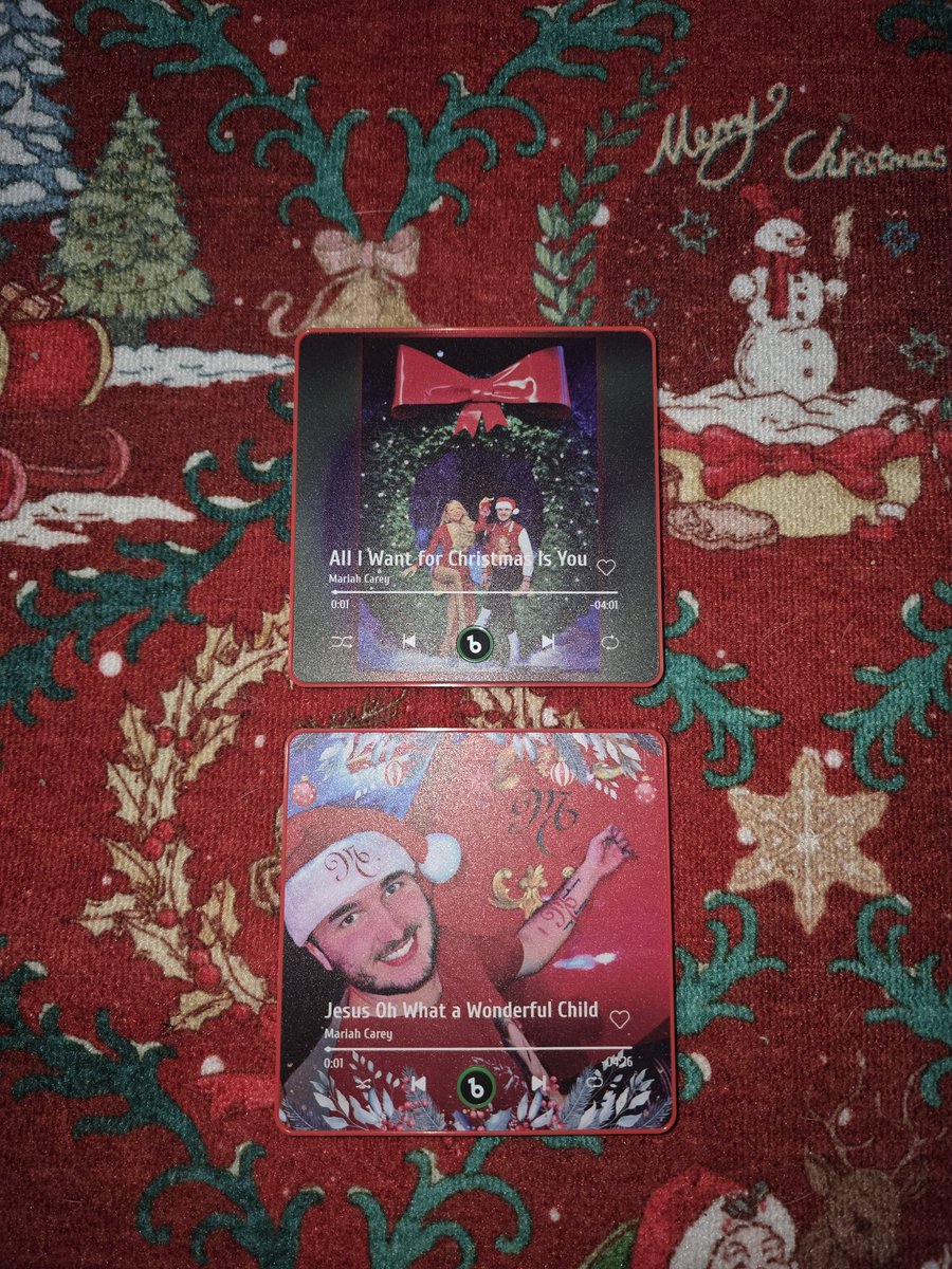 jasonborkowski4's tweet photo. These are from Christmas last year they are 2 of my most favorite and special presents I have ever received.🎄☃️🥰 🎅🏽🎶🐑♥️ @MariahCarey https://t.co/aidNsbc97i