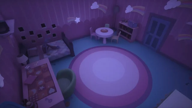 a_glaxynerd's tweet photo. (TADC EP 7 SPOILERS)
i think Jax, Ribbit, and Kaufmo all used to sit at this table in Jax's room
as you can see one if purple (for Jax), one is green (for Ribbit), and one is yellow (for Kaufmo) #tadc https://t.co/zFhnJSLDQ2