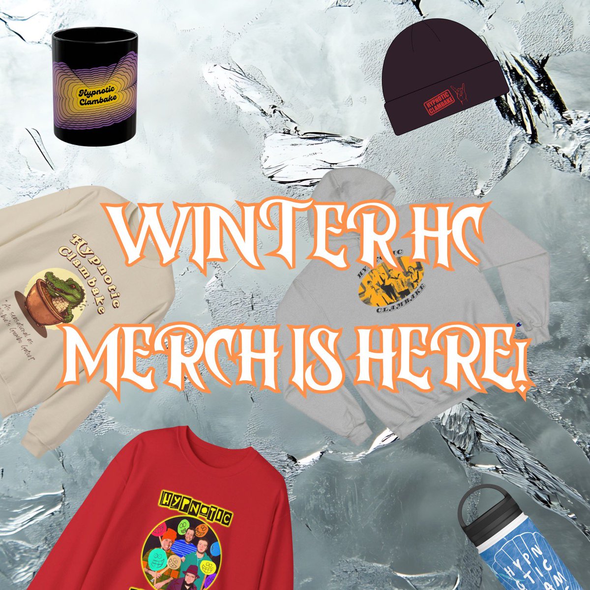 HClambake's tweet image. Looking for cool, fresh, hypnotic gifts for a Baker you love? At last - your search is over! We’ve got HC blankets, mugs, hats, even ornaments! Nab yours while they’re hot (or cold)! hypnotic-clambake-merch.printify.me/category/all/1