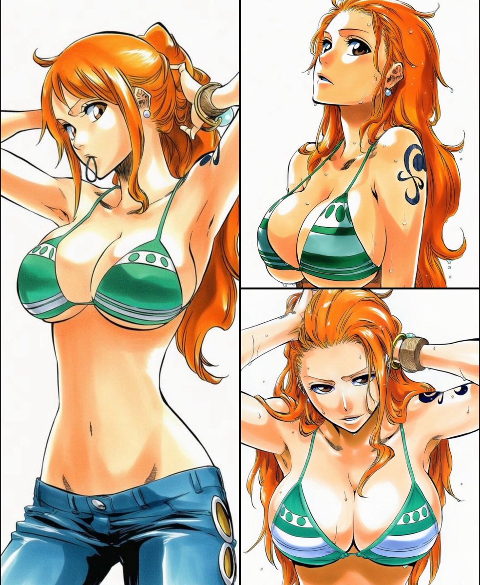 Nami in Bleach‘s art style 
Just wow