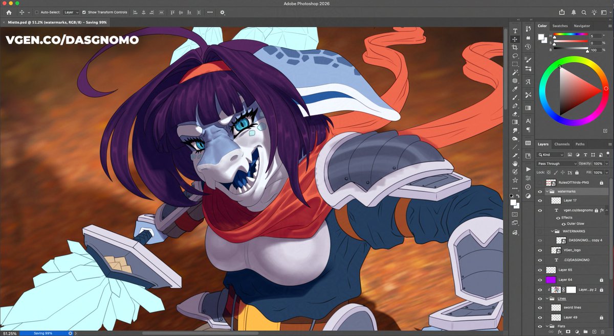 Cooking a commission render ✏️🎨