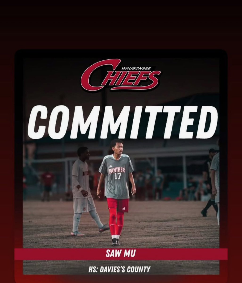 Congrats to Saw Mu on his commitment to play collegiate soccer at Waubonsee Community College!!
