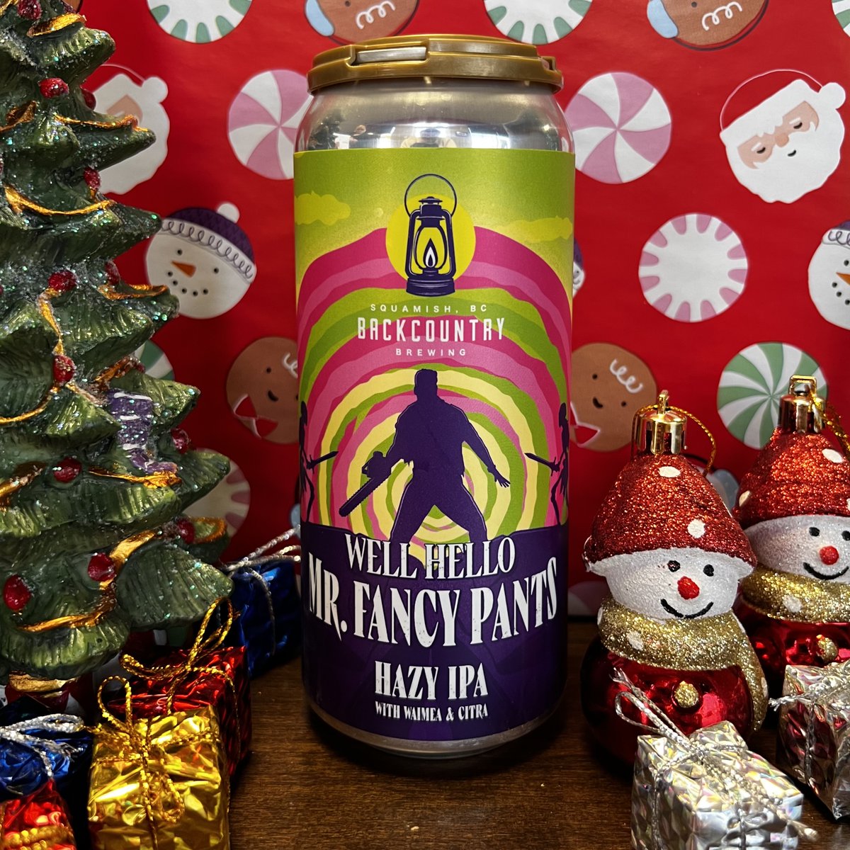 Backcountry Brewing Well Hello Mr. Fancy Pants

6.7% Hazy IPA (Collab w/ Superflux)

Soft, juicy NEIPA packed with Citra, Waimea and Kohia Nelson hop kief: ripe citrus, tropical punch and a little dank edge over a smooth haze and moderate bitterness.