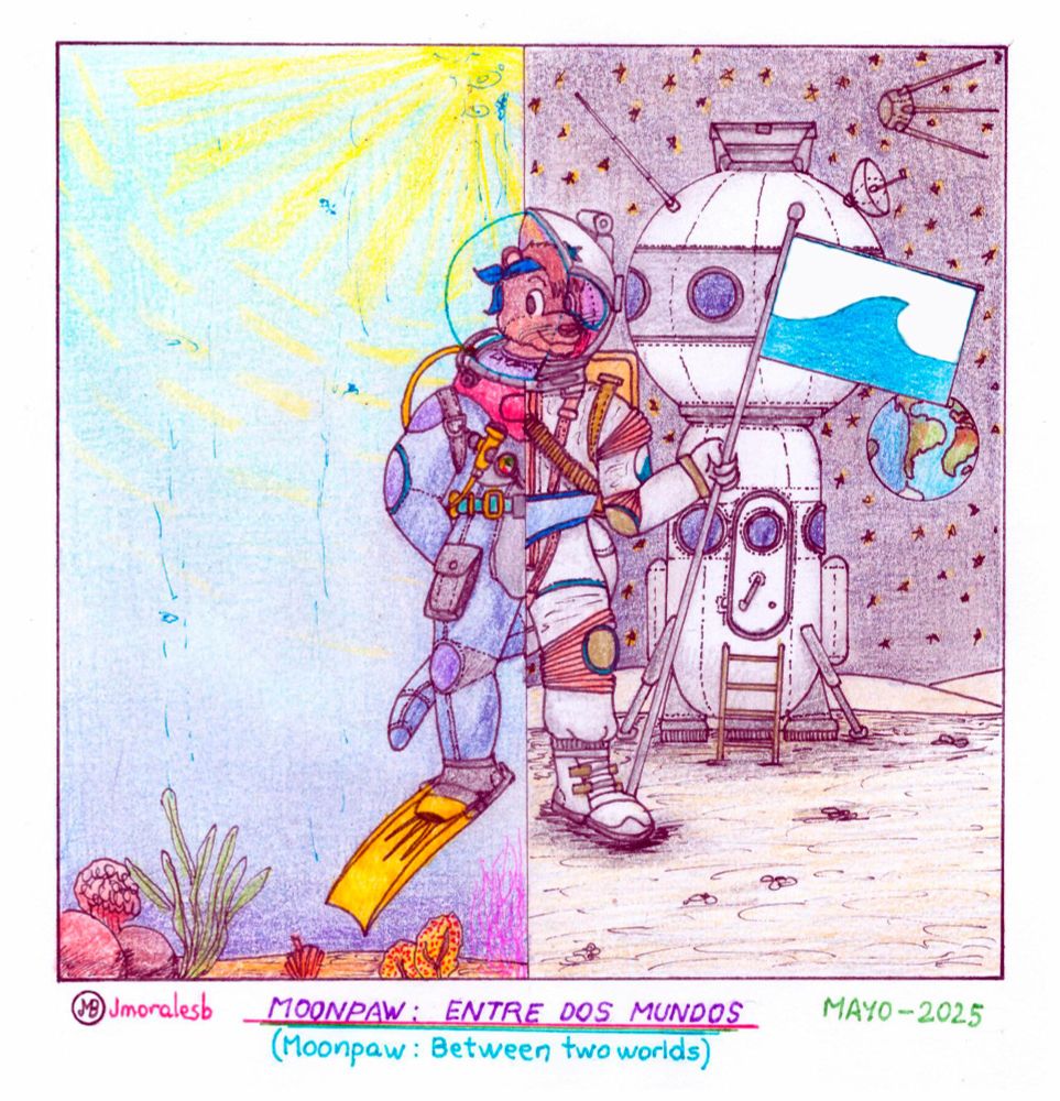Moonpaw: Entre dos mundos
Le apasiona el buceo y el espacio. Ama ambos mundos para experimentar la ingravidez, el silencio y grandes aventuras en ambos entornos, bajo el agua y en el vacío del espacio.
El es apacionado por el buceo y el espacio.
Moompaw por <a href="/DirkNachtkind/">Nachtkind</a>