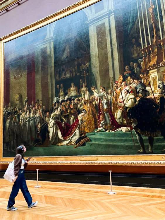 DeveloperHarris's tweet image. the coronation of Napoleon is directly behind the mona lisa and infinitely cooler