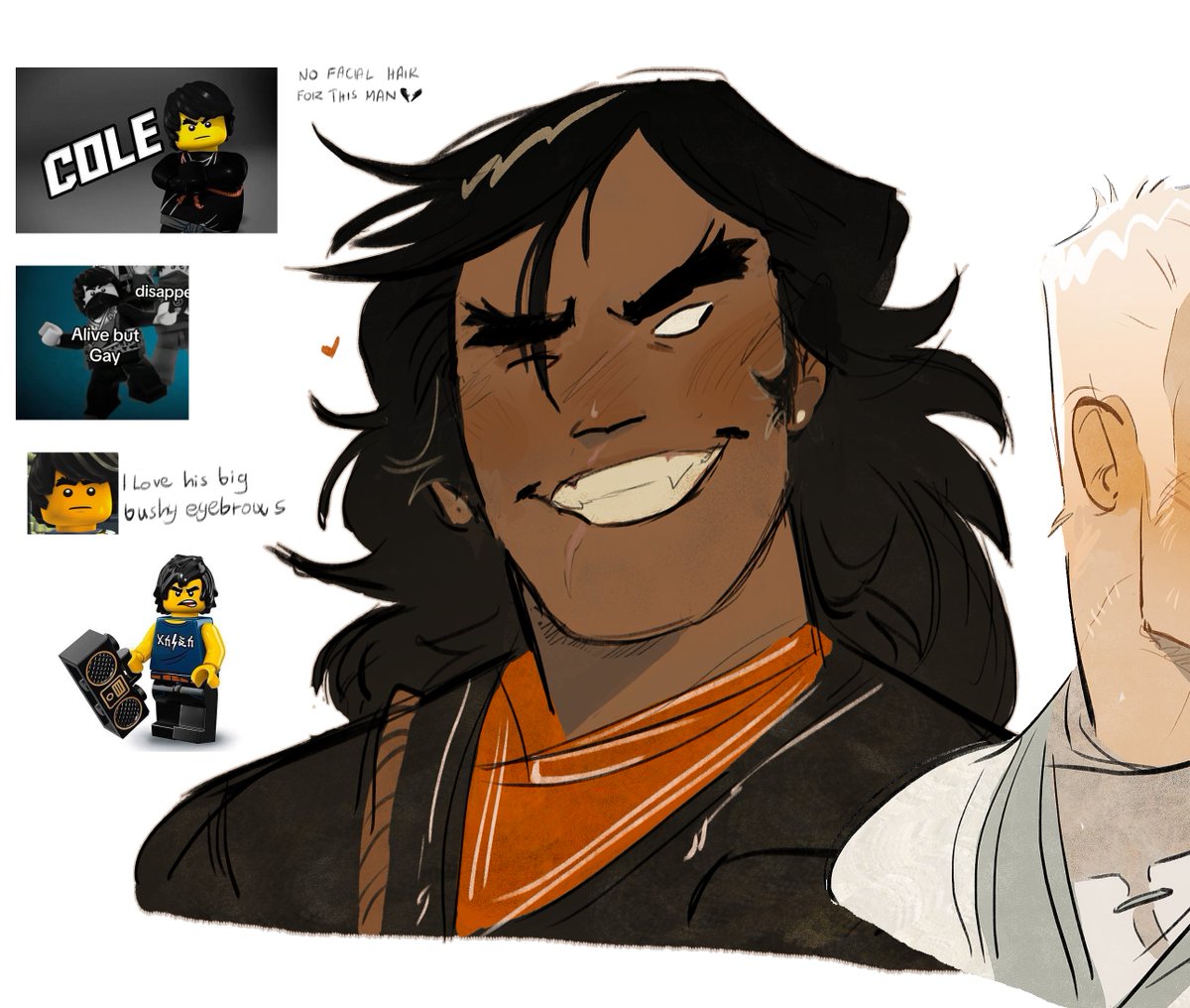 Cole was like the definition of cool when I was 9, like Idk how he is now but in the first seasons, he just gave off 2000s rock vibes to me🪨🧡