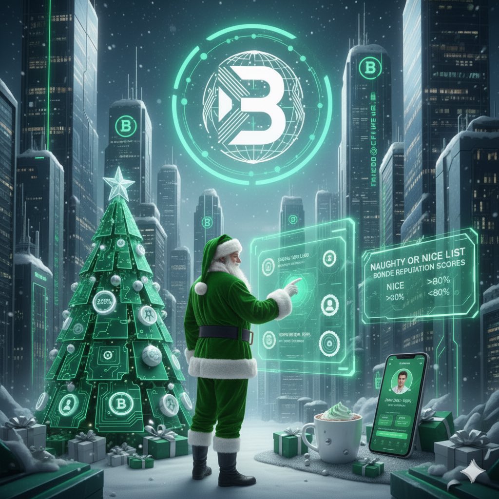 Adeola406932919's tweet photo. Careers with a little Christmas magic 🎄🚀
Taking part in the Bondex Xmas Poster Challenge to show that the future of talent is global, creative, and powered by Web3. Bondex blends innovation with holiday vibes, proving that building your reputation and career can feel exciting, not corporate.

Green and white meets festive season energy where opportunity travels without borders. If you believe in a smarter way to connect talent worldwide, Bondex is leading the charge. 💚🌍

#BondexXmasChallenge
@BondexApp