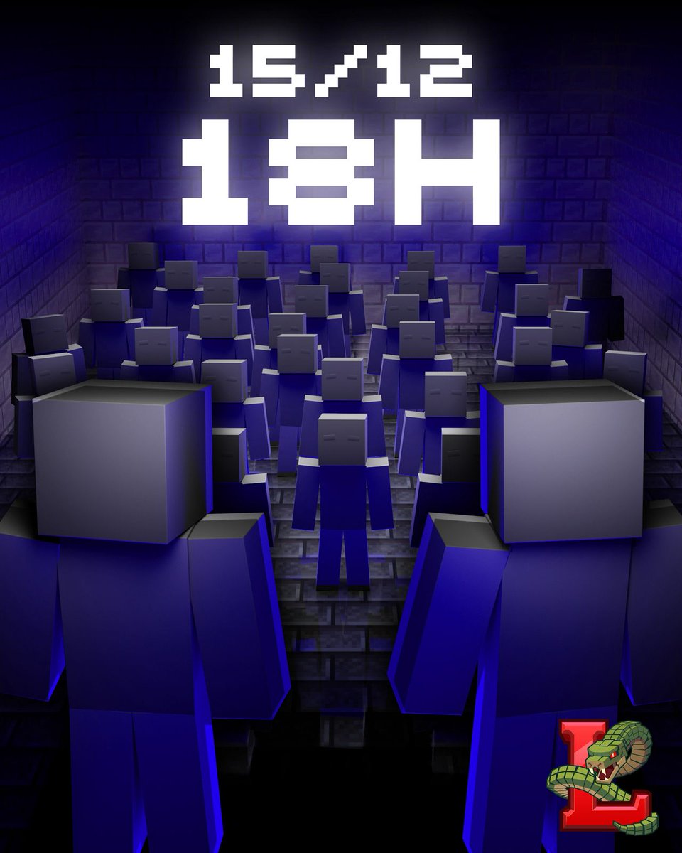 #minecraftlegiao 
Segunda dia 15/12 às 18h
🔴🟣/PandaColore