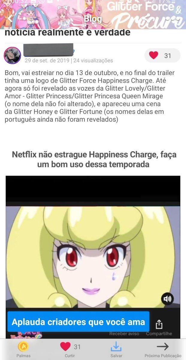 curenoticia's tweet photo. O aplicativo Amino acabou. Por fins de curiosidade, sabiam que esse aplicativo tinha uma comunidade de Pretty Cure? https://t.co/4NYWIh0bri