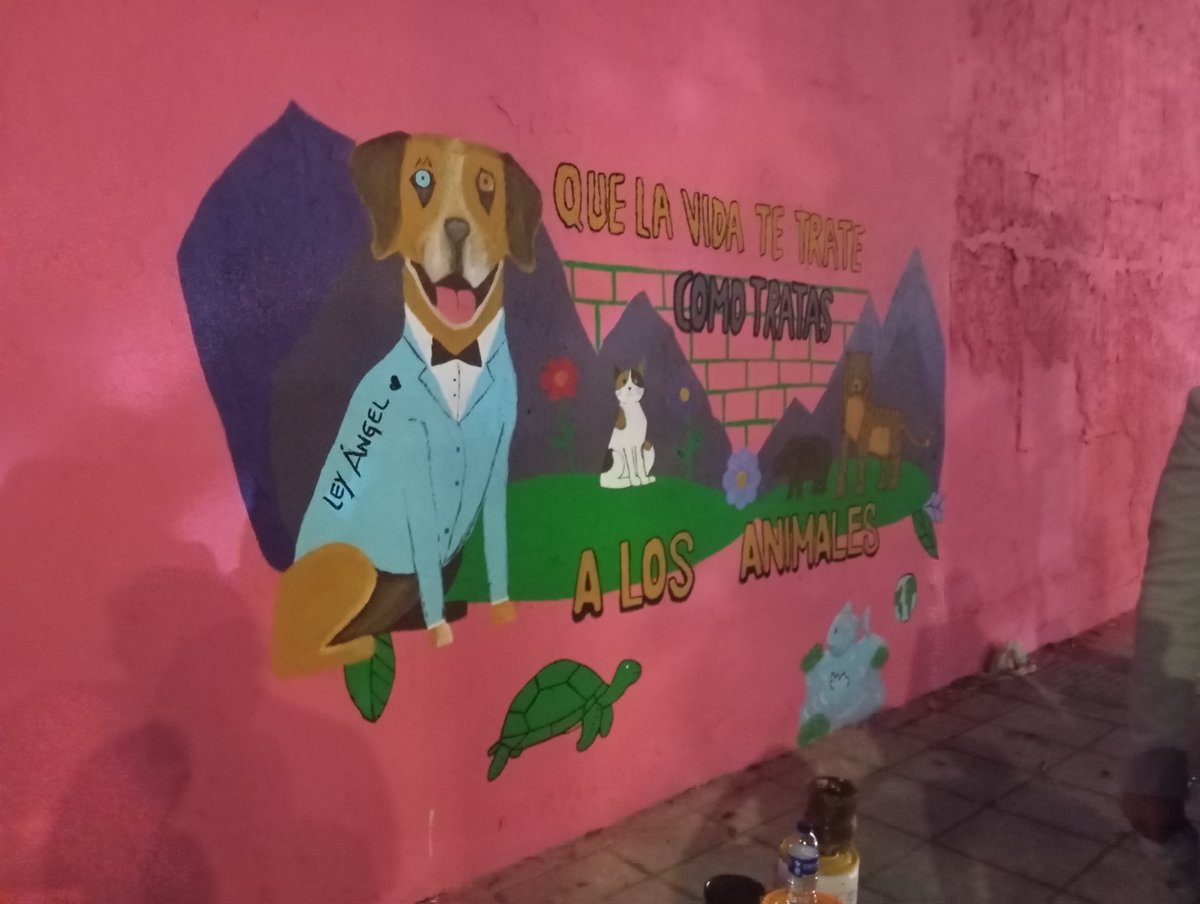 Aranea_Artes's tweet photo. Pintando por los derechos de los animales 
*
*
#leyangel #derechosdelosanimales https://t.co/gUZgK00Yih