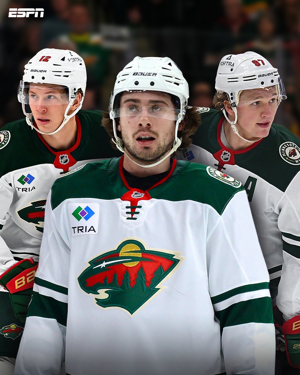 SportsCenter's tweet image. The Minnesota Wild's new trio 🔥