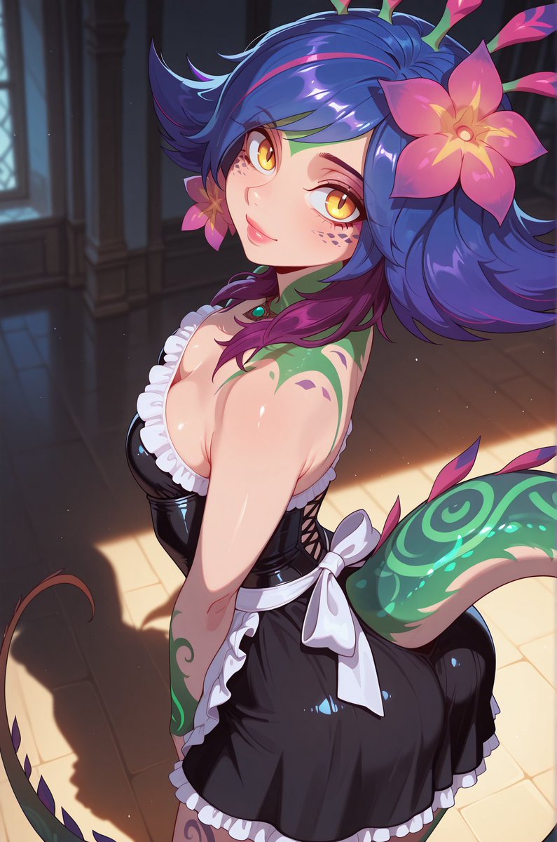 ㅤ
ㅤ                  {🦎}— "Neeko ready to be your maid today!!

Neeko will clean clean super good~

just… please no breakable things near Neeko tail~" 

#LEWDRP #NSFWRP #SEXROL