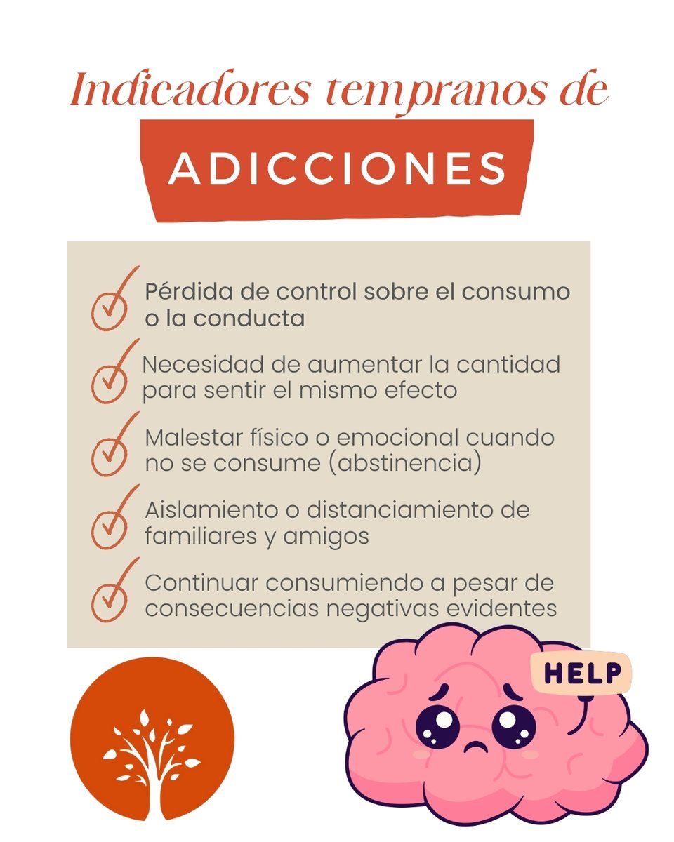 Cli_Solarium's tweet photo. Cuando el consumo o la conducta adictiva deja de ser una elección y comienza a generar consecuencias negativas, buscar ayuda profesional es un paso esencial para recuperar el equilibrio y la calidad de vida. 🌱

📞777 557 5566
📲 https://t.co/1kuYlUpHUR https://t.co/ATxnq4Xpxs