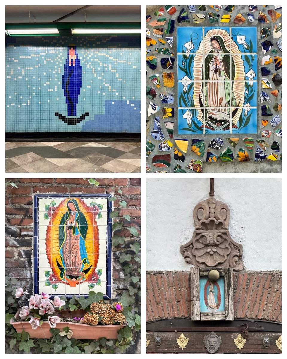 wonder_m_r's tweet photo. Hoy un collage dedicado a la Guadalupana en las calles y muros de la ciudad https://t.co/cwm5URk9La