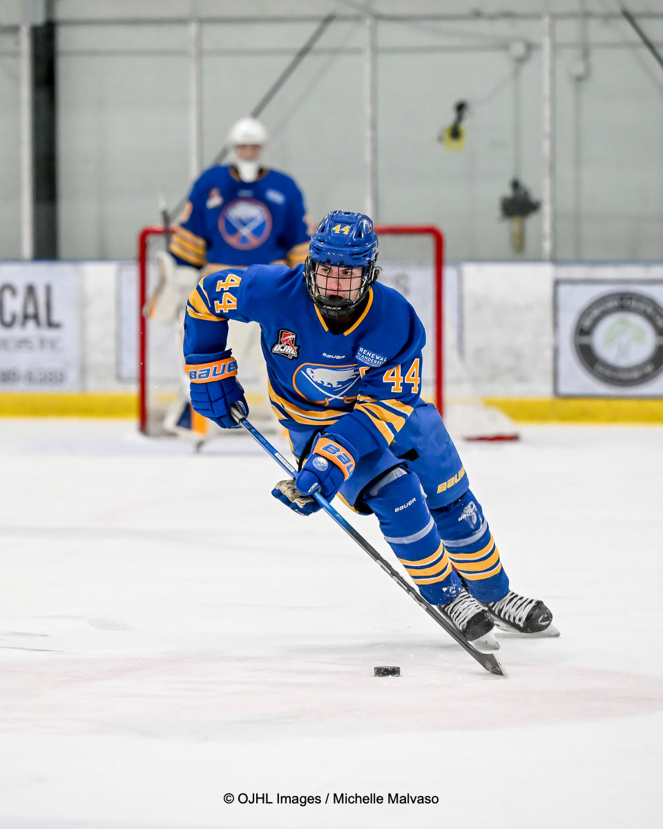 The <a href="/JrSabresOJHL/">Buffalo Jr. Sabres</a> are up 2-0 over the <a href="/MenaceOJHL/">Milton Menace</a> going into the second <a href="/OJHLOfficial/">OJHL</a>
