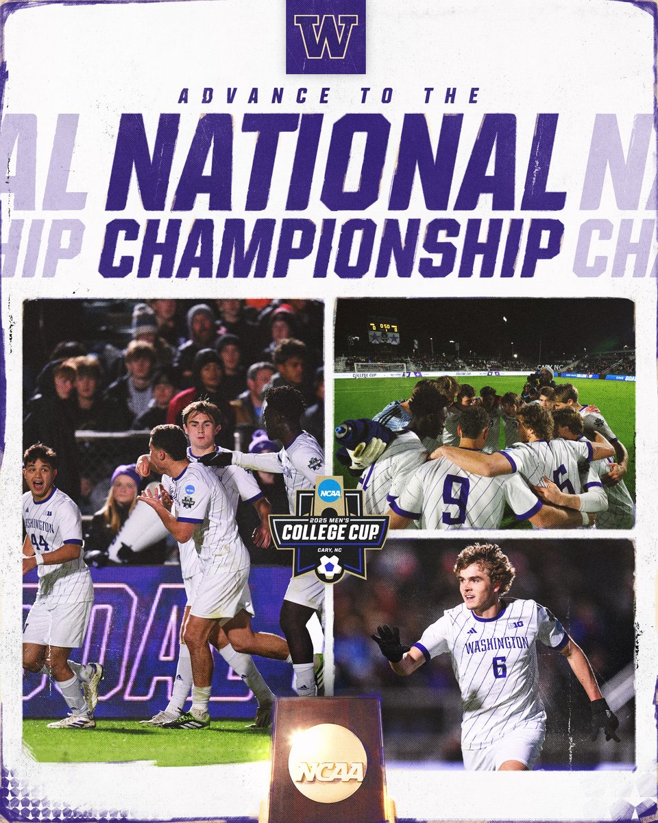 NCAASoccer's tweet image. See you Monday, @DubsUW?? 👀🐾

@UW_MSoccer defeats (16) Furman, 3-1, to advance to the National Championship.

#MCollegeCup
