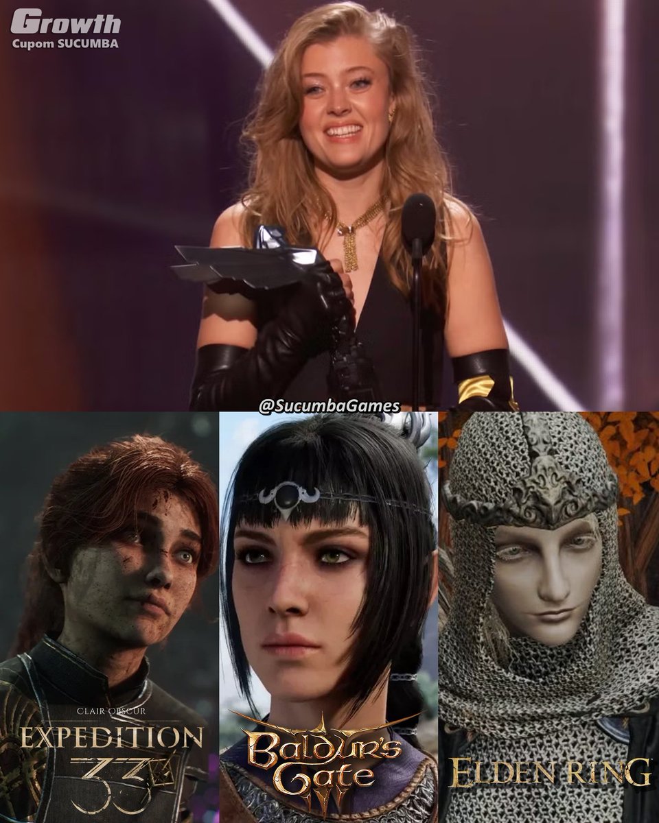 SucumbaGames's tweet image. Quem contrata a Jennifer English (Maelle de Expedition 33) ganha o GOTY, comprovado por Elden Ring, Baldur's Gate 3 e Expedition 🏆 

Inclusive, ela conheceu sua namorada trabalhando no BG3. Jennifer já atua há 8 anos na indústria, esperamos que mais portas se abram para ela…