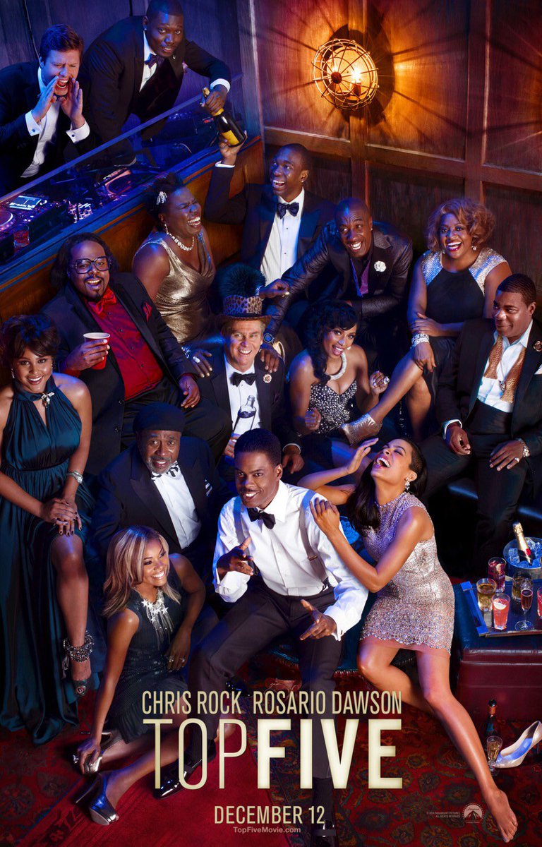 FilmNewsNos's tweet photo. 🎬MOVIE HISTORY: 11 years ago today, December 12, 2014 the movie ‘Top Five’ opened in theaters!

@chrisrock @rosariodawson @itsgabrielleu #KevinHart @sherrieshepherd #JBSmoove #RomanyMalco #HayleyMarieNorman #KarlieRedd @TracyMorgan #MichaelChe @ColinJost @Lesdoggg @IamLuisGuzman https://t.co/uHEgnfw9QT
