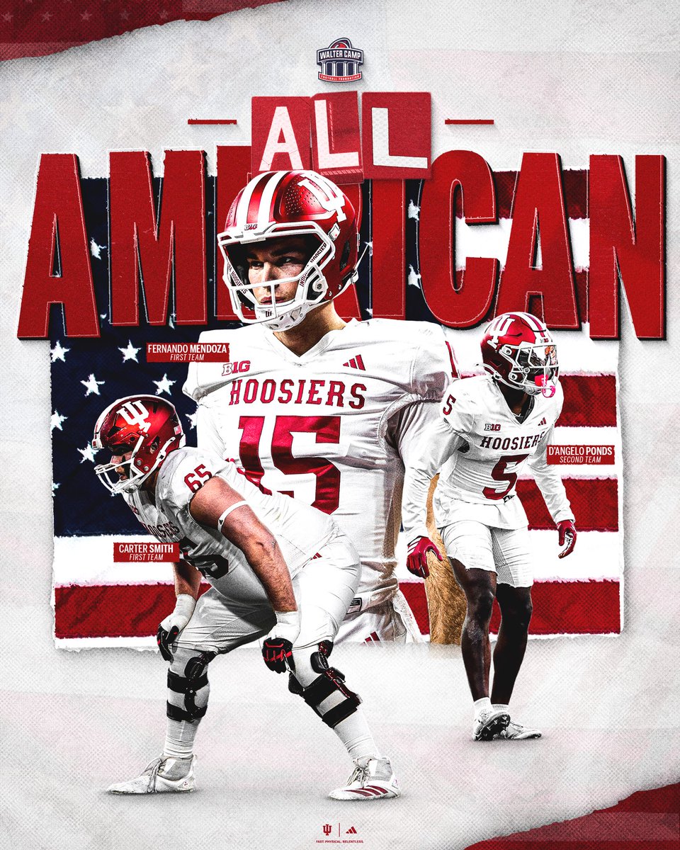 IndianaFootball's tweet photo. Our Walter Camp All-Americans! https://t.co/0IoWZb9DnW
