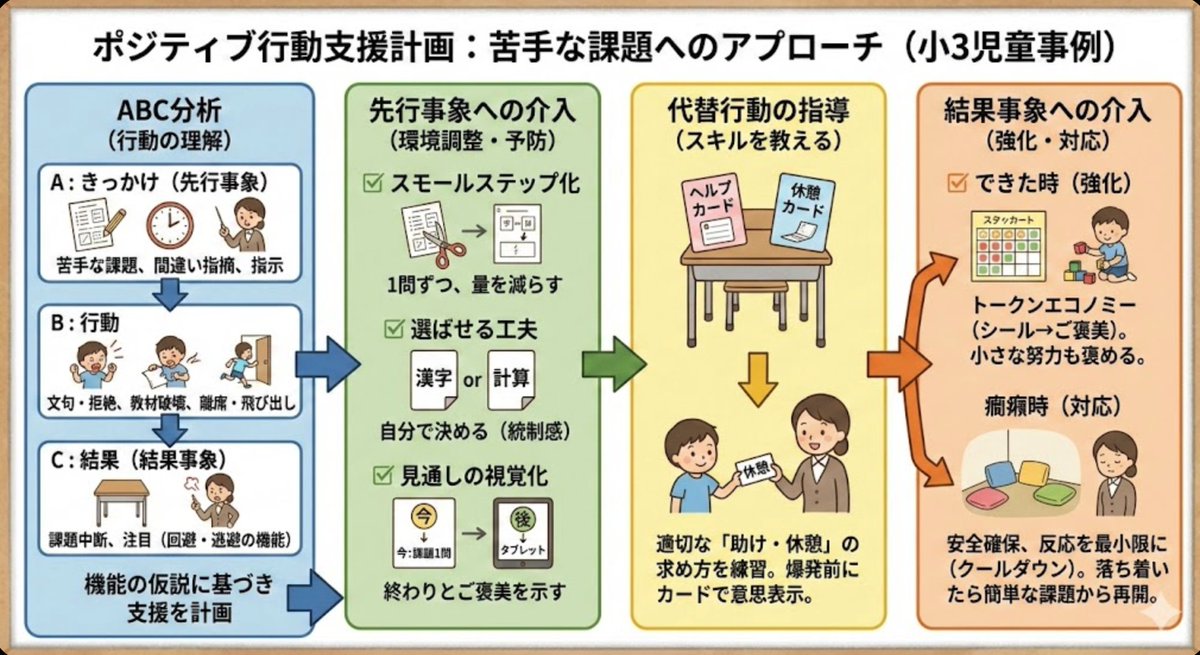 kenichi_ohkubo's tweet photo. 行動支援計画をNano Bananaに図解させたらコンサルとかで使えるんじゃないかと思って、雑なプロンプトで実験してみたら想像以上のクオリティでちょっと引いた。 https://t.co/0lGNEI6tcE