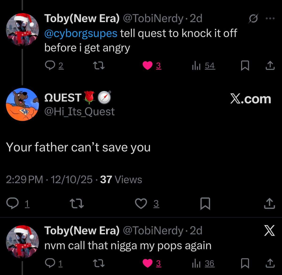 Hi_Its_Quest's tweet photo. @TobiNerdy @cyborgsupes Can dish it but can’t take it #ihavetolaugh https://t.co/VsFljlLqQy