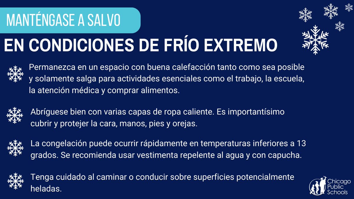 Chicago is expecting cold temperatures this weekend—check out these helpful tips to stay safe this winter. 

Warming Centers: bit.ly/4ak0nhB
__
Se esperan temperaturas frías aquí en Chicago este fin de semana: vean estos consejos útiles sobre cómo permanecer seguros este