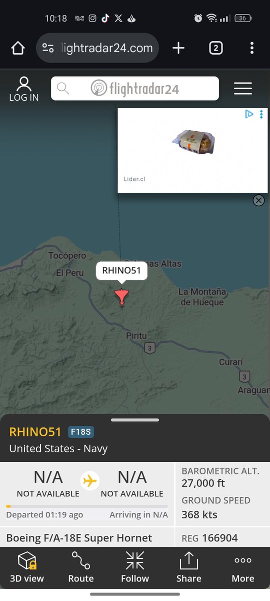 Lo logré ver dentro de territorio venezolano <a href="/eduardomenoni/">Eduardo Menoni</a>
