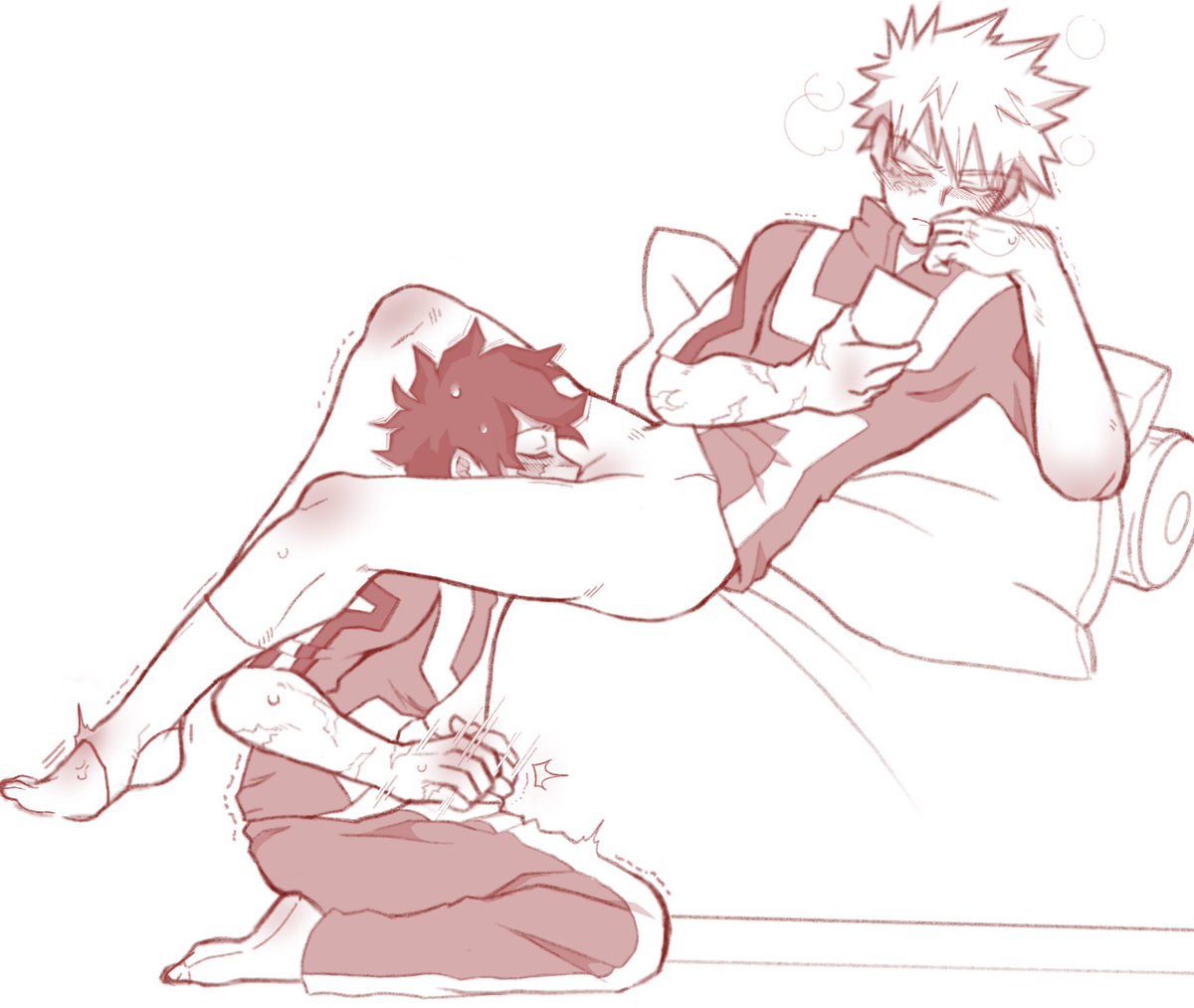 SmoldPengoo's tweet photo. Post-practice activity 
P/S: Kacchussy 🔞 #dkbk #mha #dekubaku https://t.co/obRcHyihEG