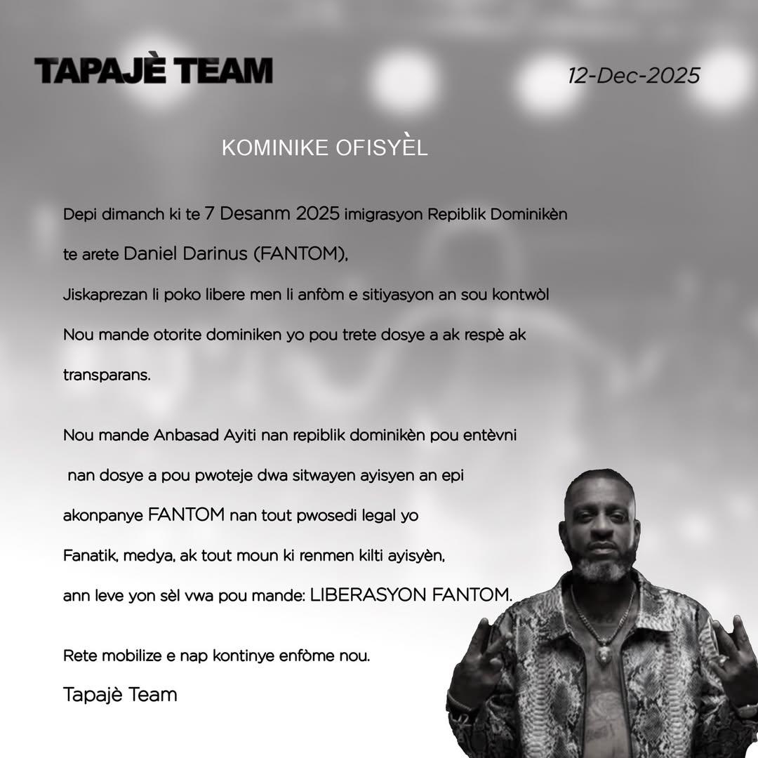 medyarapayisyen's tweet image. Kominike Ofisyèl📍📍📍
#TeamTapajè
#Fantom
