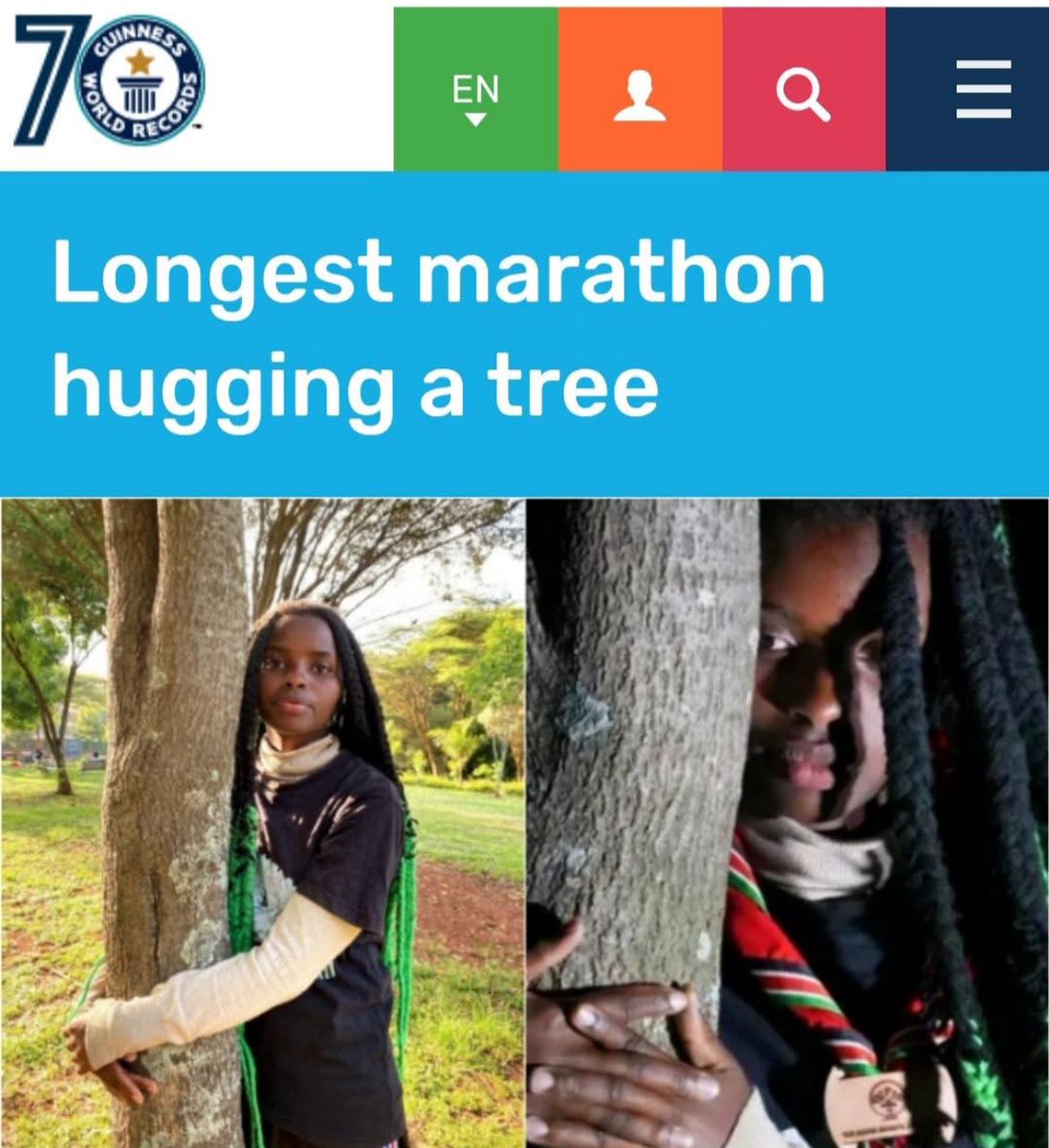 EllyanneCGithae's tweet photo. If RESILIENCE was a person @TruphenaMuthoni  takes it home. Just look at those hands ❤️❤️❤️
Kenyans have a reputation of turning things around. Even President Donald Trump said he admires Kenyans. Looks like a proper Jamhuri Day for all of us Guinness World Records have bowed to your pressure 

The 48hrs tree hugging record is official. Turudi pale online sasa tungojee for the 72hrs record.

Happy Jamhuri Day. Daima mimi Mkenya mwananchi mzalendo ❤️❤️❤️ Children With Nature @CWN_ORG 

#foryoupageシ #fypviralシ #fypシ #leadership #foryouシ #love #seeds #leader #generationactive #TruphenaMuthoni