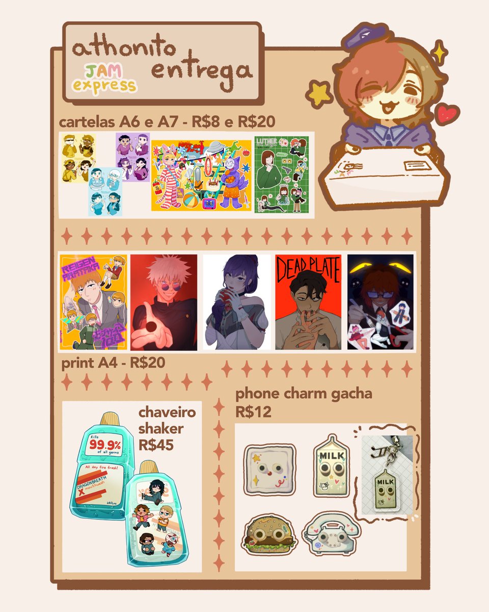 athon_cuelhito's tweet photo. Oio! (๑´ސު｀๑)
Estou fzd um envio por todo o Brasil dos produtos do meu catálogo e também do JAM (q é a estúdio que faço parte na rede vizinha) até dia 19. Nem todo mundo me segue no outro app, então pensei em fazer um anúncio aqui também

Quem estiver interessado, manda dm! ♥ https://t.co/tuyiDEYUAZ