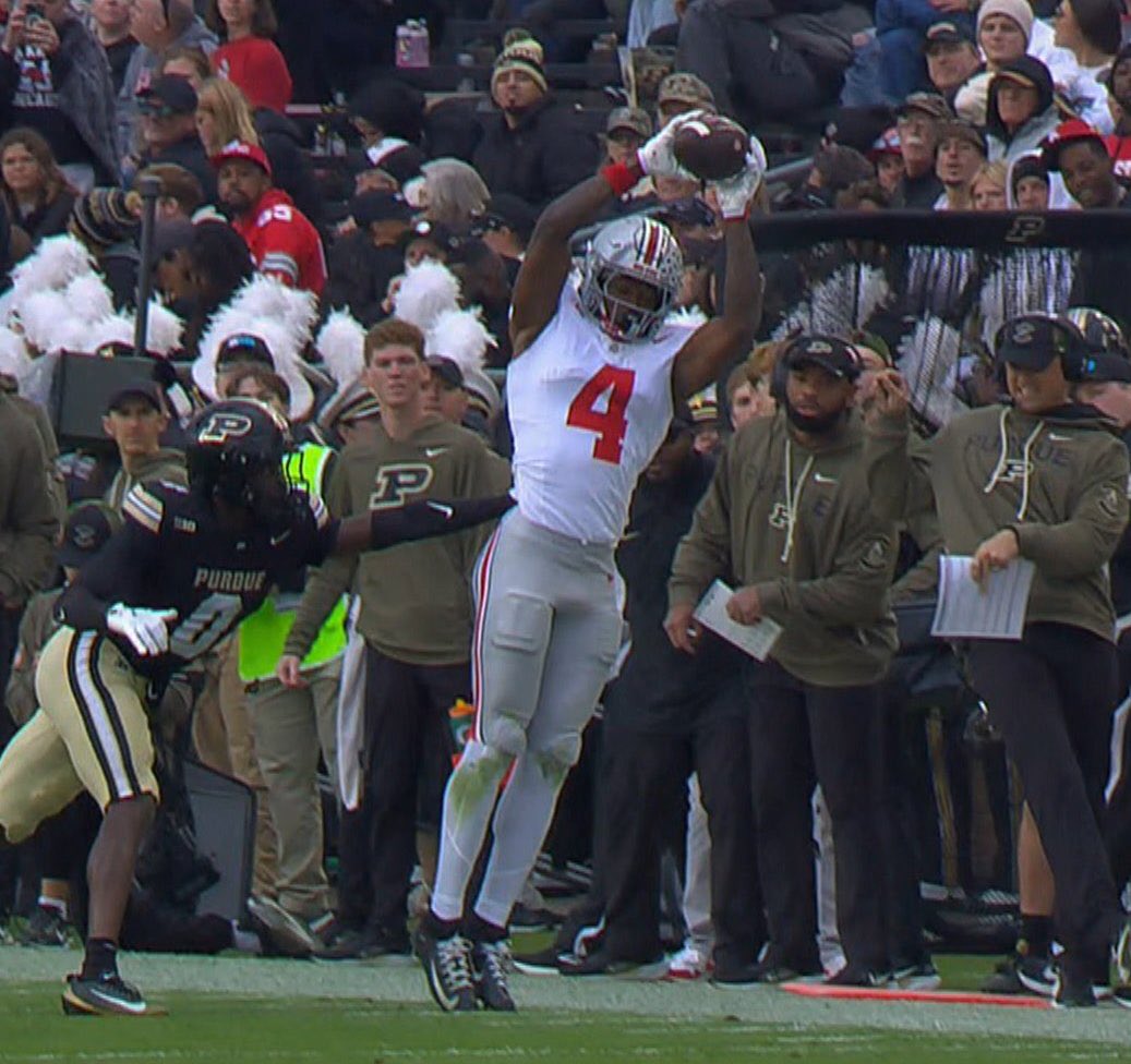 AdamKing10TV's tweet image. 6th in the Heisman… 

A player that is considered by nearly every NFL scout to be the best WR prospect in years.

Why do we continue to do this with the Biletnikoff?

All the talent from OSU - without a doubt WRU and they have one Biletnikoff in the past 30 years (MHJ)