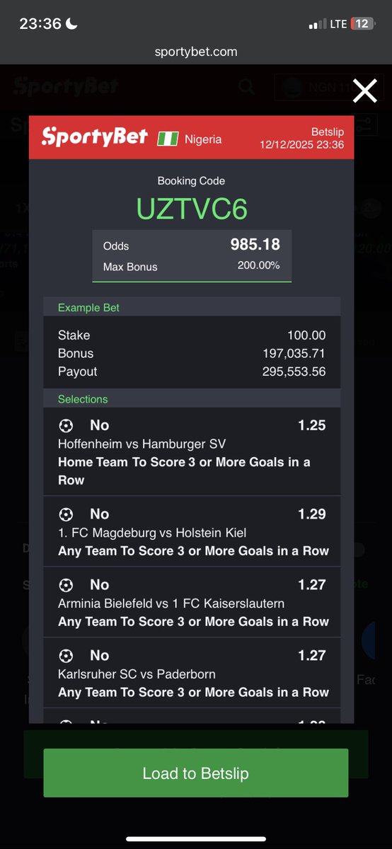 billionaire_eze's tweet image. 3 in a row - NO 
MLX112 &amp;gt; 335 odds
PCW3BB &amp;gt; 394 odds 
YY1LBR &amp;gt; 163 odds 
S4HJUW &amp;gt; 305 odds 
WXX0M3 &amp;gt; 196 odds 
V2932N &amp;gt; 147 odds 

Stake 100 Naira each 🌚
Play, edit ✍️ retweet share  … BOOM 💥