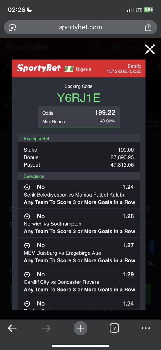 billionaire_eze's tweet image. 3 in a row - NO 
MLX112 &amp;gt; 335 odds
PCW3BB &amp;gt; 394 odds 
YY1LBR &amp;gt; 163 odds 
S4HJUW &amp;gt; 305 odds 
WXX0M3 &amp;gt; 196 odds 
V2932N &amp;gt; 147 odds 

Stake 100 Naira each 🌚
Play, edit ✍️ retweet share  … BOOM 💥