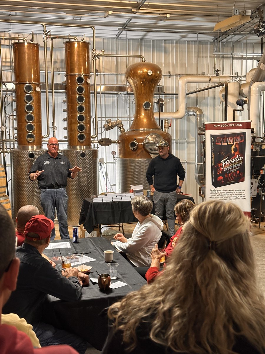 THANK YOU <a href="/LonelyOakDistil/">Lonely Oak Distillery</a> for hosting us tonight! A huge thank you to everyone who made the trip to join us in Earling and hear <a href="/ChrisMWilliams/">Chris Williams</a> talk about the process behind writing the book, along with his thoughts on today’s athletics landscape.

We’re incredibly grateful to