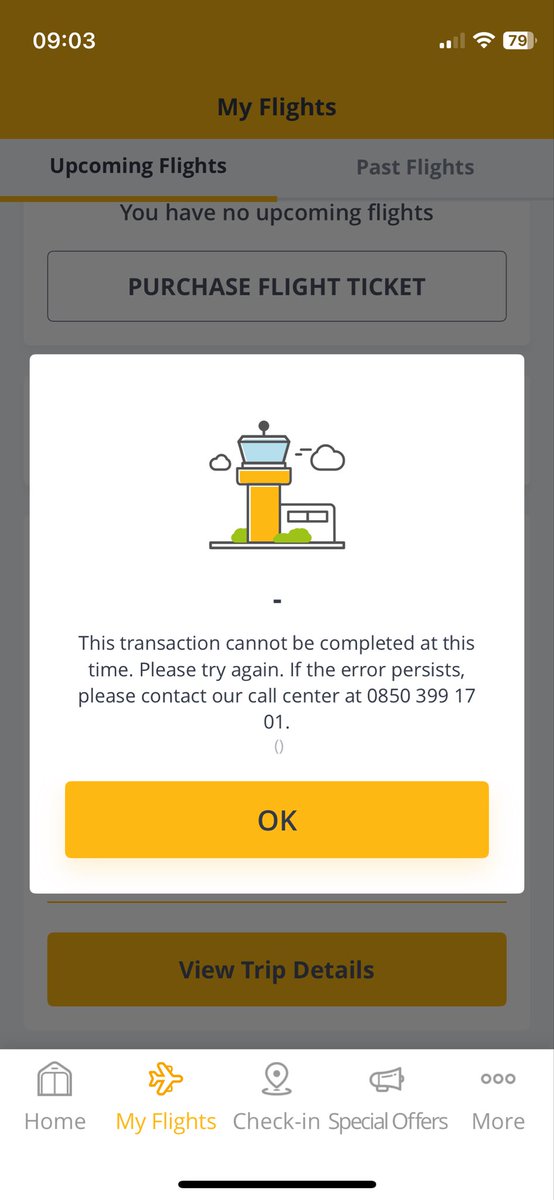 janeccy18's tweet photo. @flymepegasus is the app down? Checked in for one flight and due to check in today for the connecting one. Getting an error message. Thanks https://t.co/Usvad26cbG