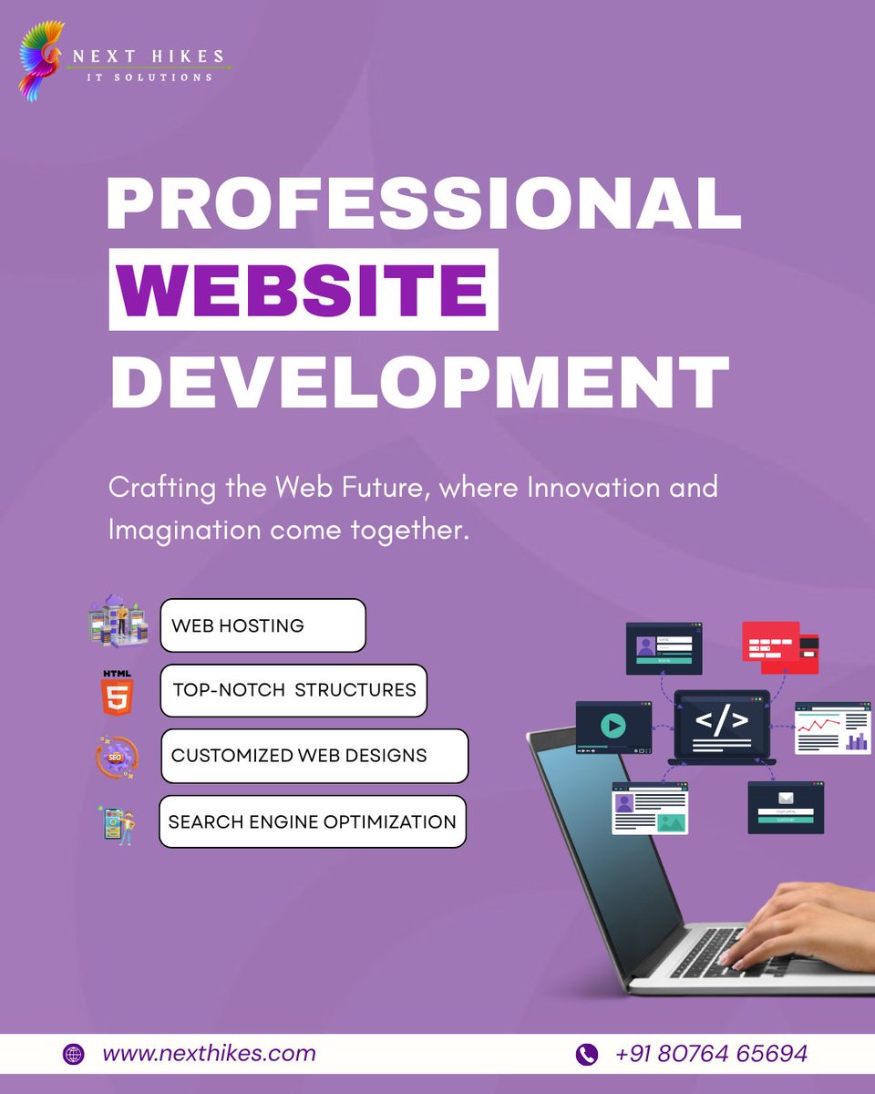Nexthikes's tweet photo. 🚀 Turn Your Online Presence into a Powerful Business Asset
At Next Hikes IT Solutions, we build professional, high-performance websites that are visually stunning.

#NextHikes #ProfessionalWebsiteDevelopment #WebDesignExperts #CustomWebsiteDesign https://t.co/qgdXlQePH0