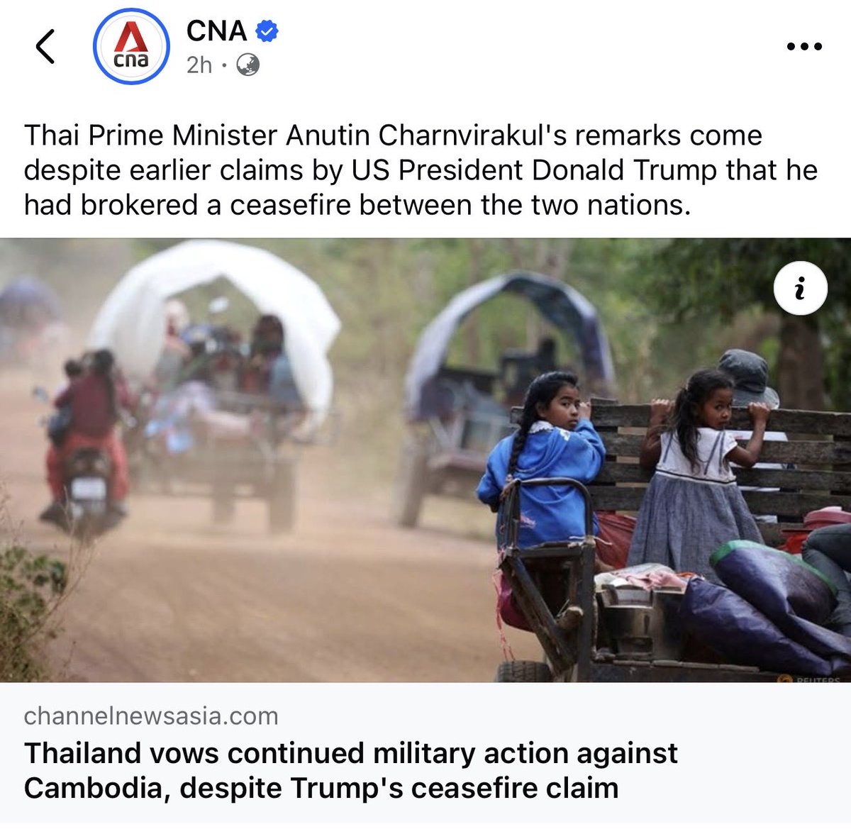JJuella's tweet photo. The intention is crystal clear: to seize Cambodian territory and hand it to the Thai people, all for political gain as the election approaches. This action is barbaric, far beyond what any normal human being would even contemplate. utterly villainous and shame. #exposethailies https://t.co/k4G0IzI6d1